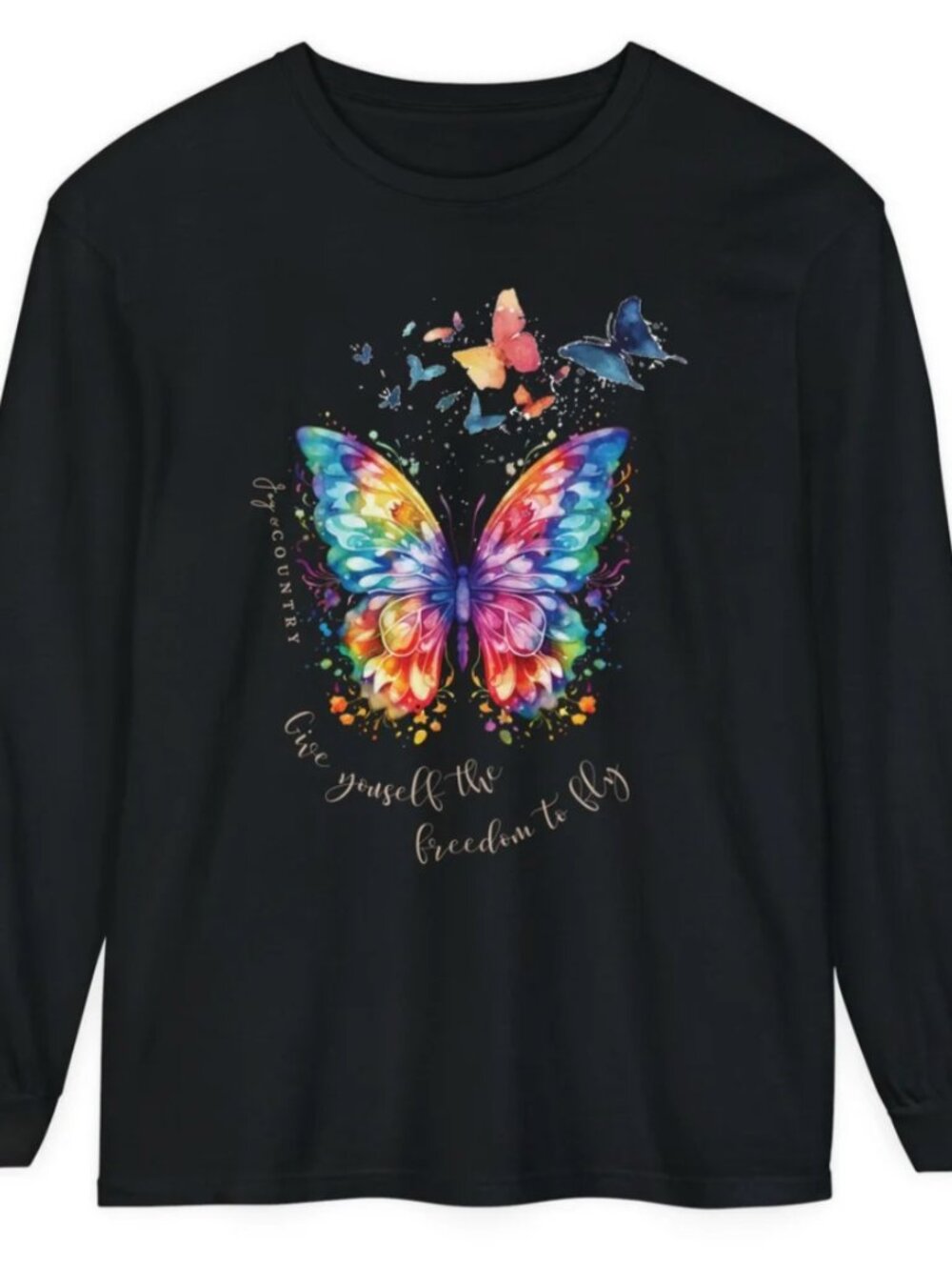 Give Yourself The Freedom To Fly - Premium Heavyweight Unisex Long-Sleeve Tee